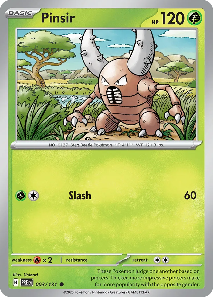 Pinsir — SV: Prismatic Evolutions — Pokémon