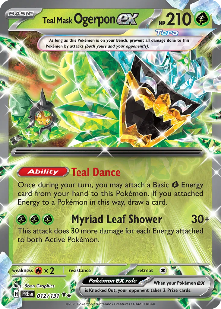 Teal Mask Ogerpon ex — SV: Prismatic Evolutions — Pokemon