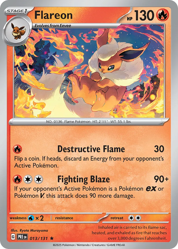 Flareon — SV: Prismatic Evolutions — Pokémon