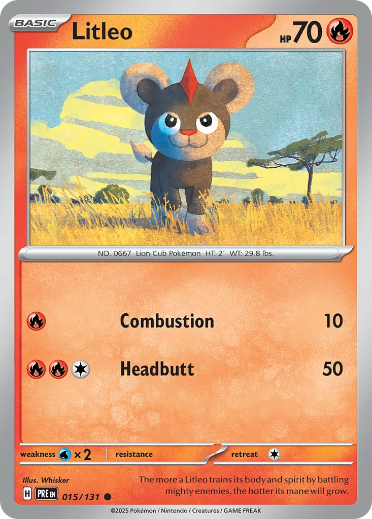 Litleo — SV: Prismatic Evolutions — Pokémon