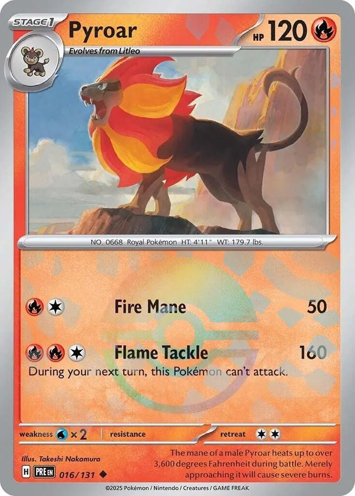 Pyroar — SV: Prismatic Evolutions — Pokemon