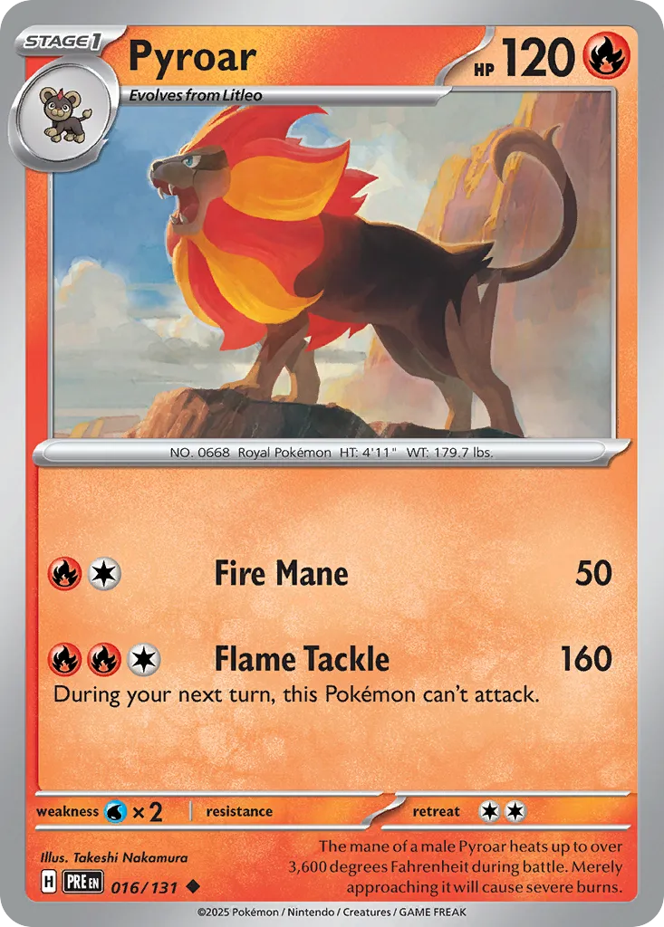 Pyroar — SV: Prismatic Evolutions — Pokémon