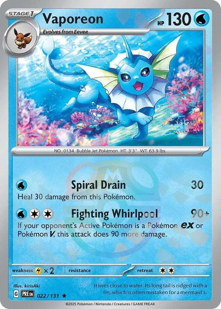 Aquali from SV: Prismatic Evolutions - Pokemon