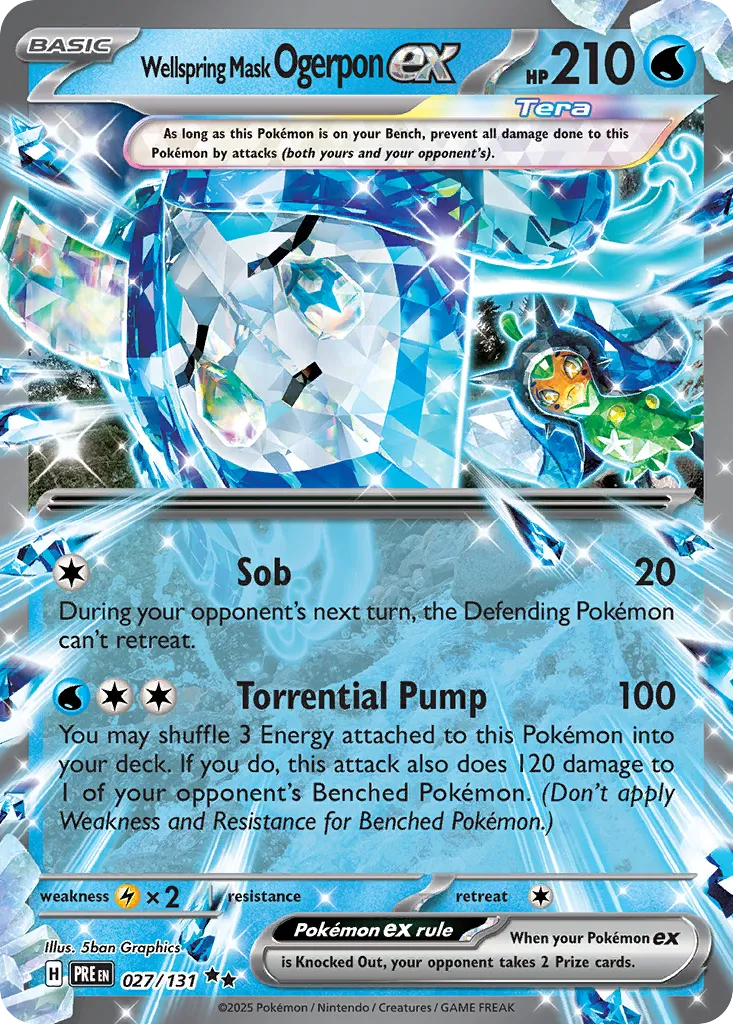 Wellspring Mask Ogerpon ex — SV: Prismatic Evolutions — Pokemon