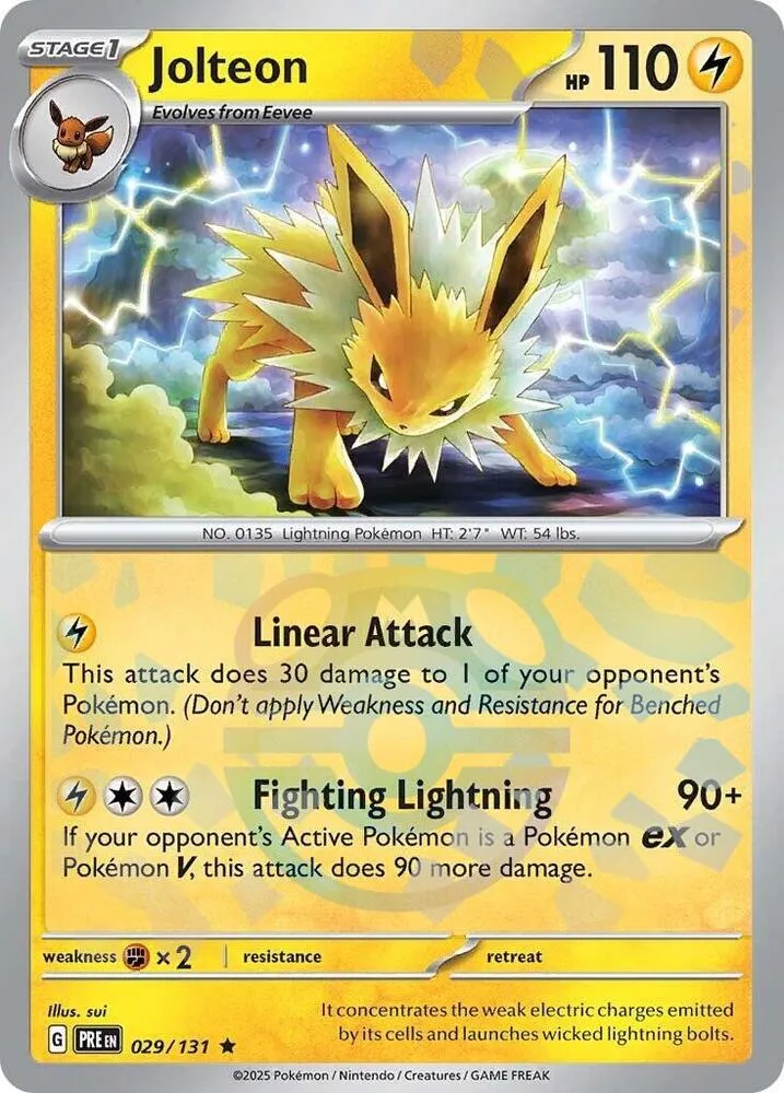 Jolteon from SV: Prismatic Evolutions - Pokemon