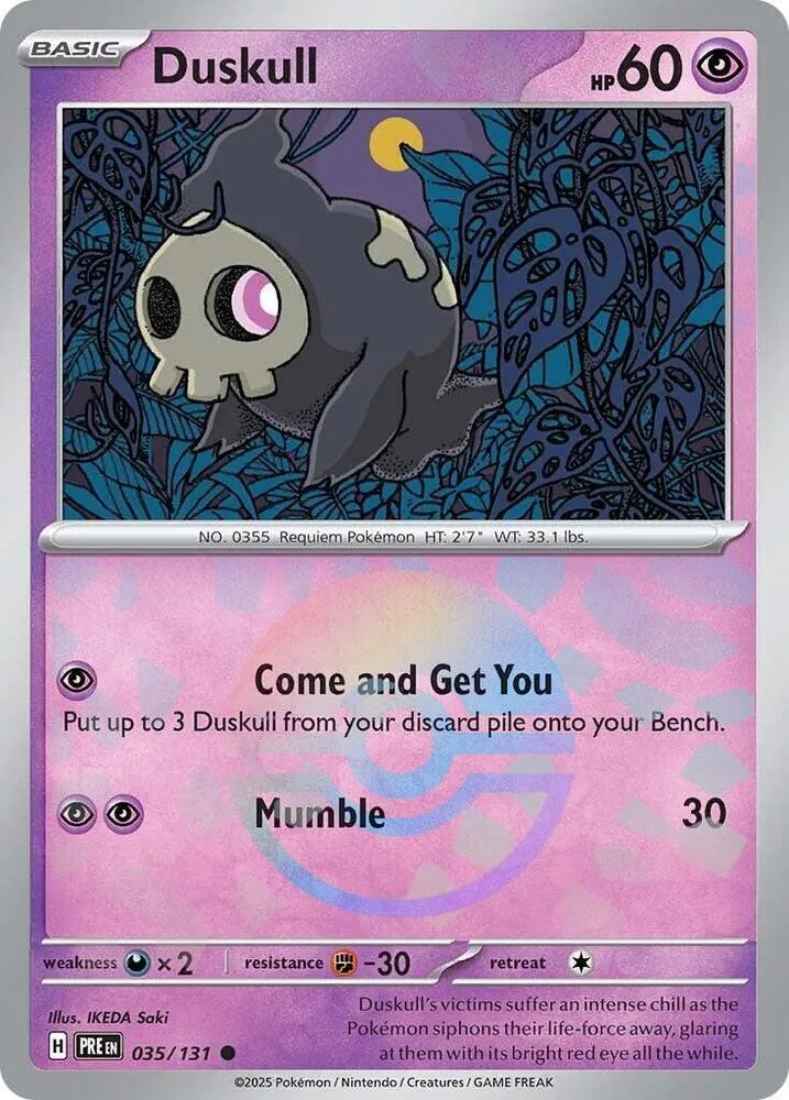 Duskull — SV: Prismatic Evolutions — Pokémon