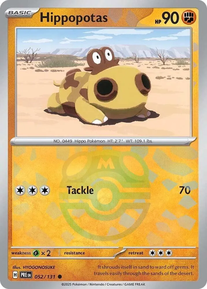 Hippopotas — SV: Prismatic Evolutions — Pokémon