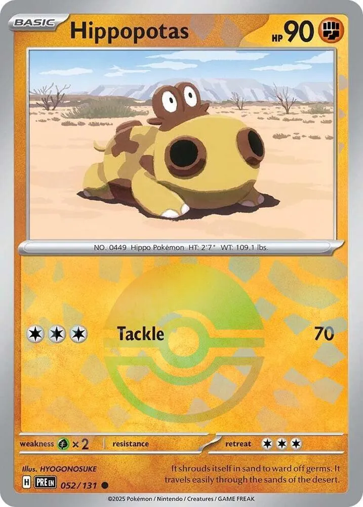 Hippopotas — SV: Prismatic Evolutions — Pokémon