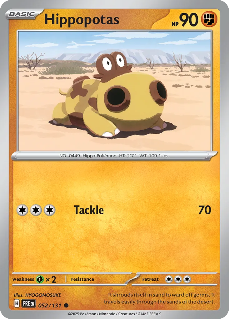 Hippopotas — SV: Prismatic Evolutions — Pokémon