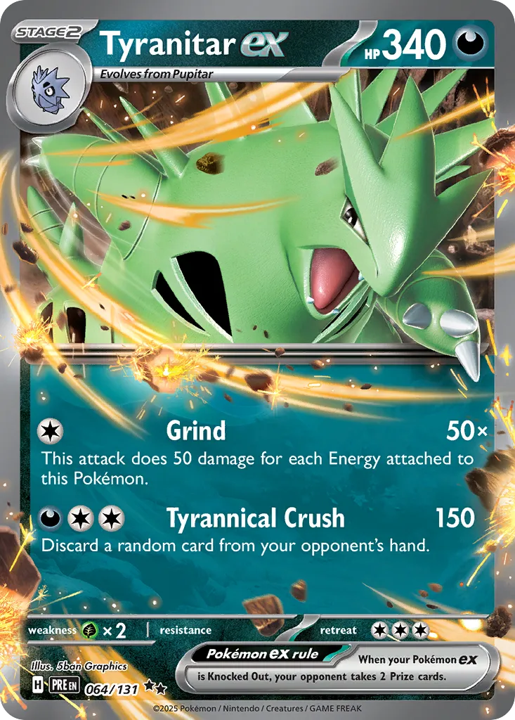 Tyranitar ex — SV: Prismatic Evolutions — Pokémon