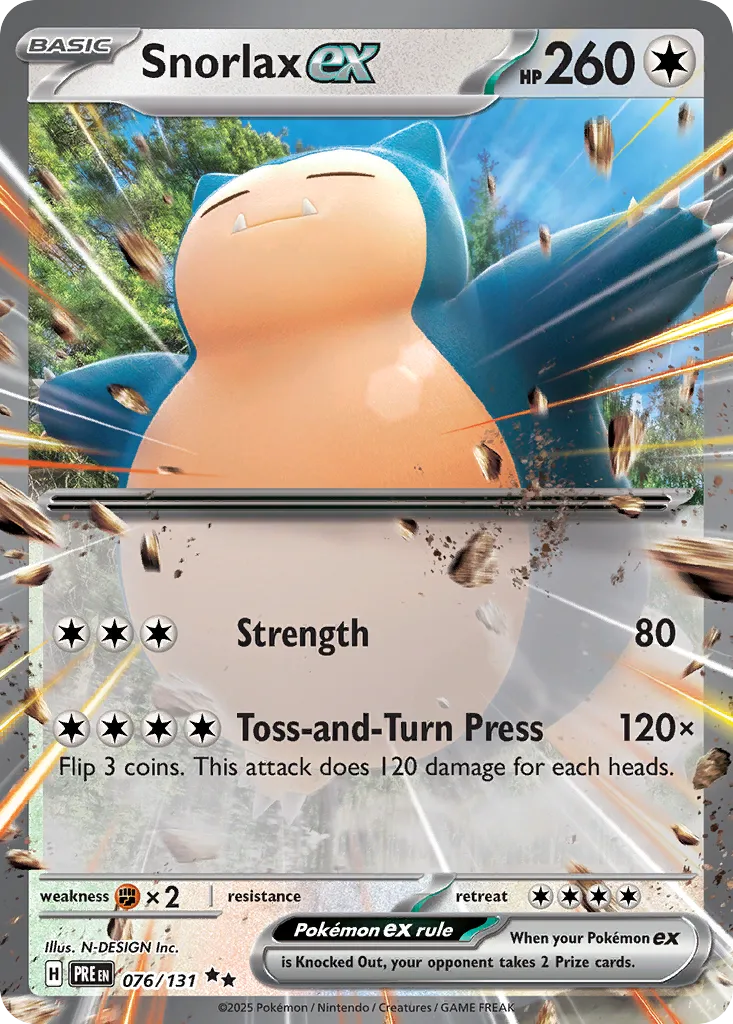 Snorlax ex — SV: Prismatic Evolutions — Pokémon