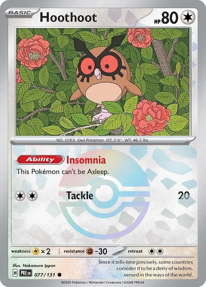 Hoothoot — SV: Prismatic Evolutions — Pokemon