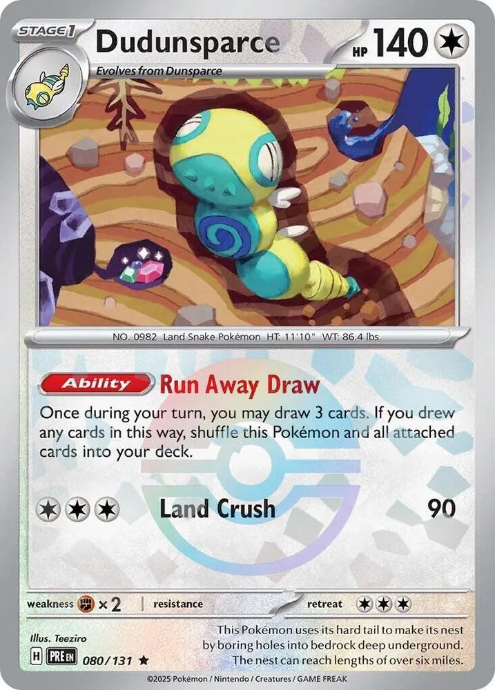 Dudunsparce — SV: Prismatic Evolutions — Pokémon