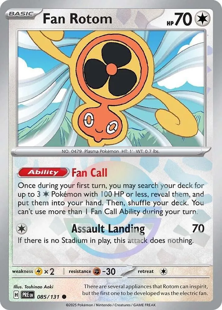 Fan Rotom from SV: Prismatic Evolutions - Pokemon