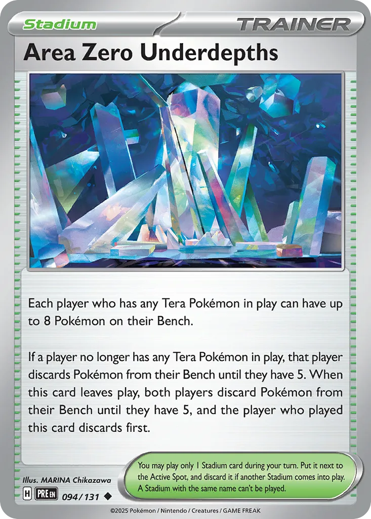 Area Zero Underdepths from SV: Prismatic Evolutions - Pokemon