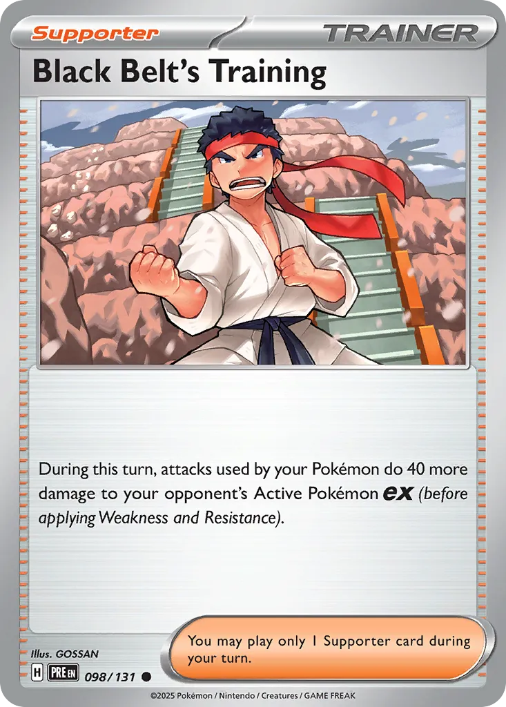Entraînement de Karatéka — SV: Prismatic Evolutions — Pokémon