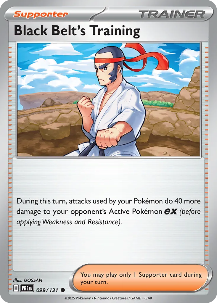 Entraînement de Karatéka — SV: Prismatic Evolutions — Pokémon