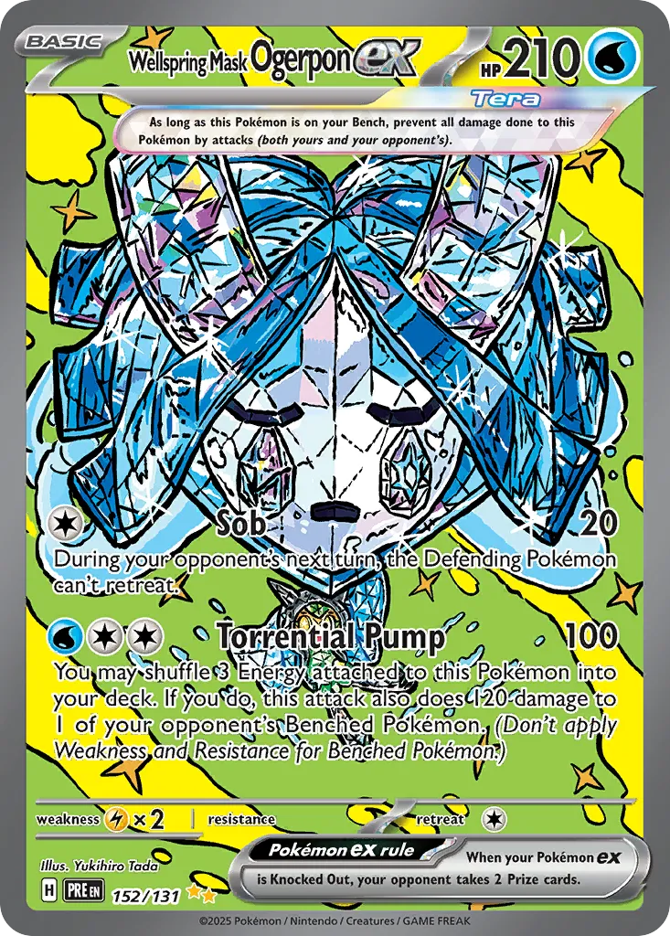 Wellspring Mask Ogerpon ex — SV: Prismatic Evolutions — Pokemon