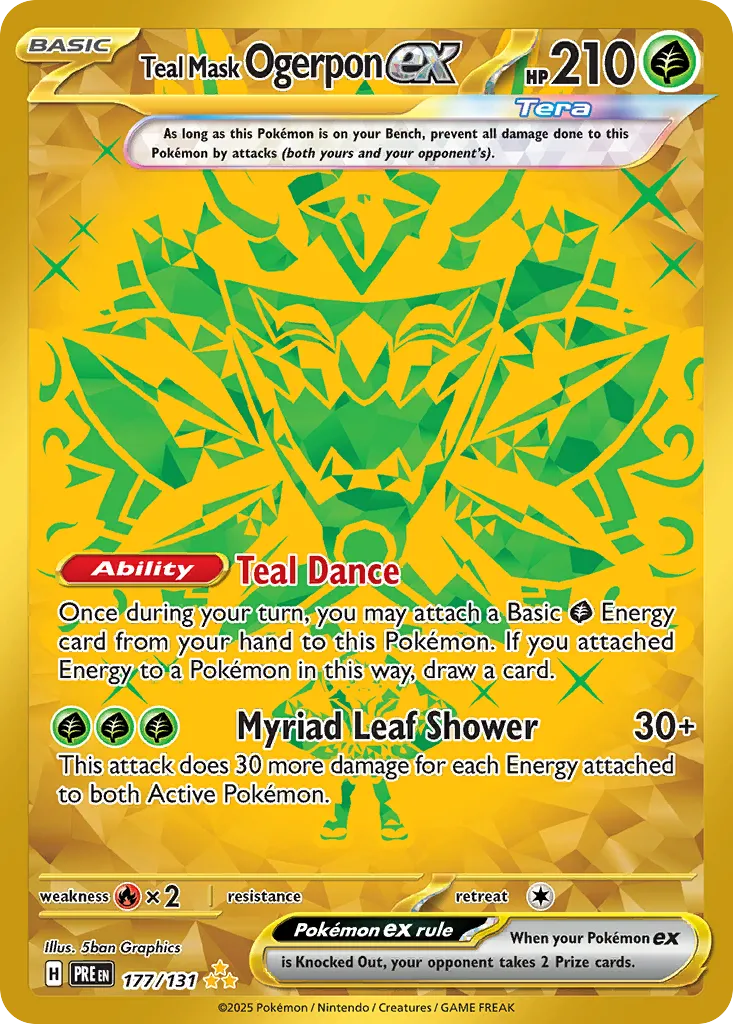 Teal Mask Ogerpon ex — SV: Prismatic Evolutions — Pokémon