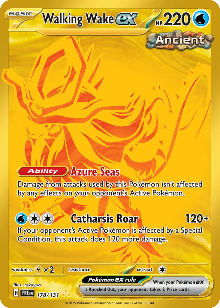 Walking Wake ex — SV: Prismatic Evolutions — Pokémon