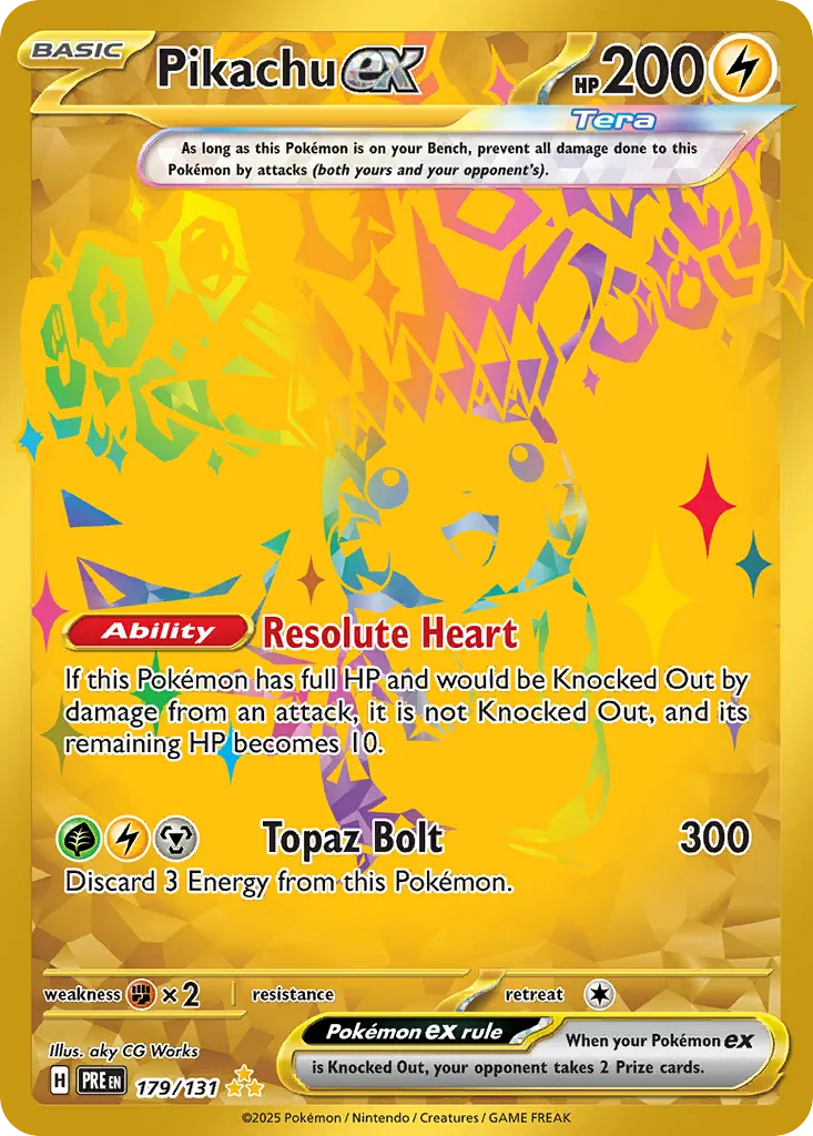 Pikachu ex — SV: Prismatic Evolutions — Pokemon