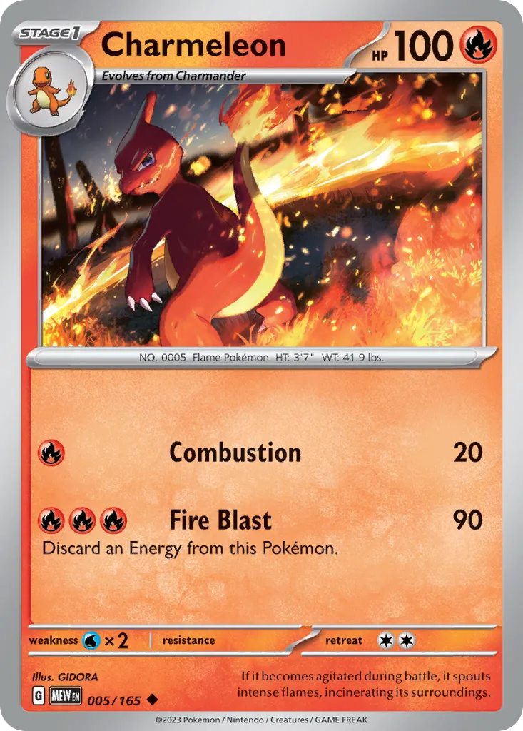 Charmeleon — SV: Scarlet & Violet 151 — Pokemon