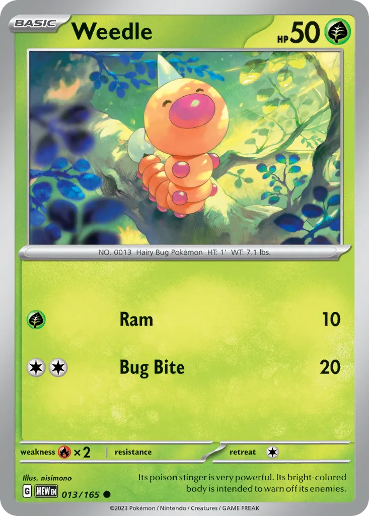 Weedle — SV: Scarlet & Violet 151 — Pokémon