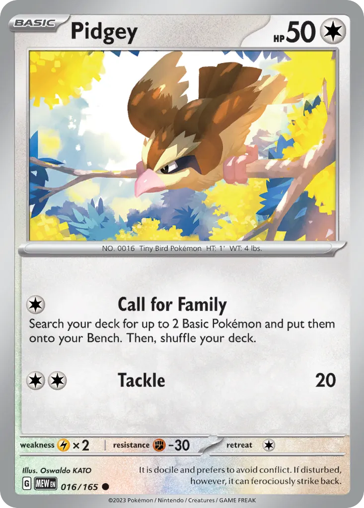 Pidgey — SV: Scarlet & Violet 151 — Pokemon