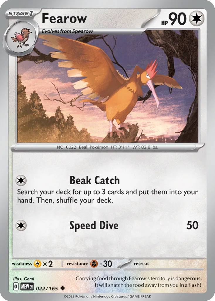 Fearow — SV: Scarlet & Violet 151 — Pokémon