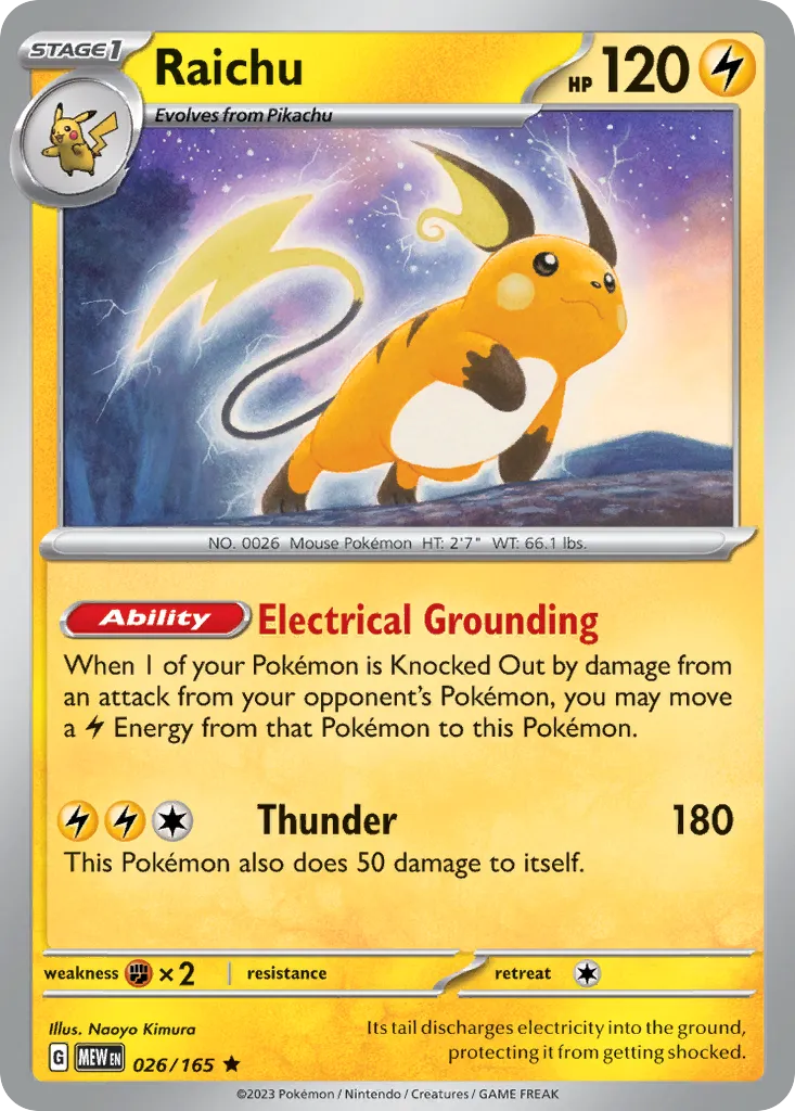 Raichu — SV: Scarlet & Violet 151 — Pokémon