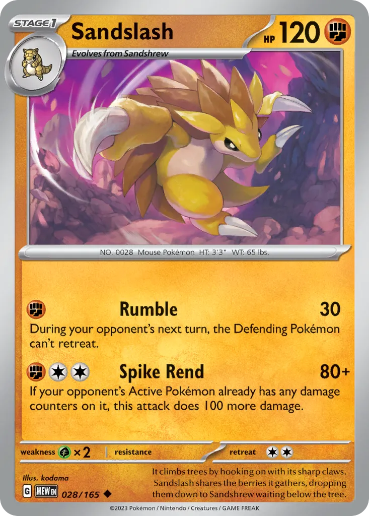 Sablaireau — SV: Scarlet & Violet 151 — Pokémon