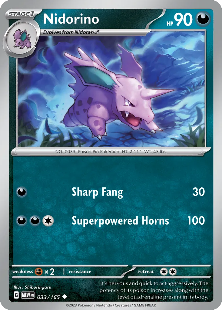 Nidorino — SV: Scarlet & Violet 151 — Pokémon