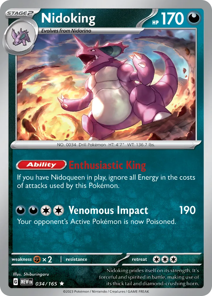 Nidoking — SV: Scarlet & Violet 151 — Pokémon