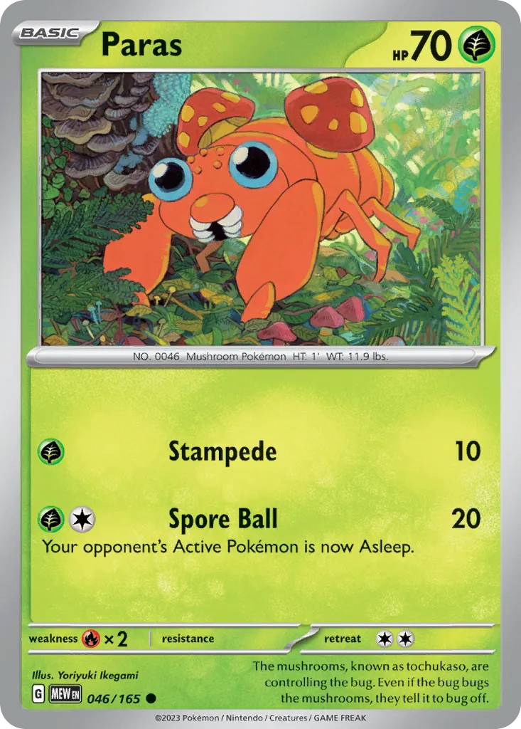 Paras — SV: Scarlet & Violet 151 — Pokémon