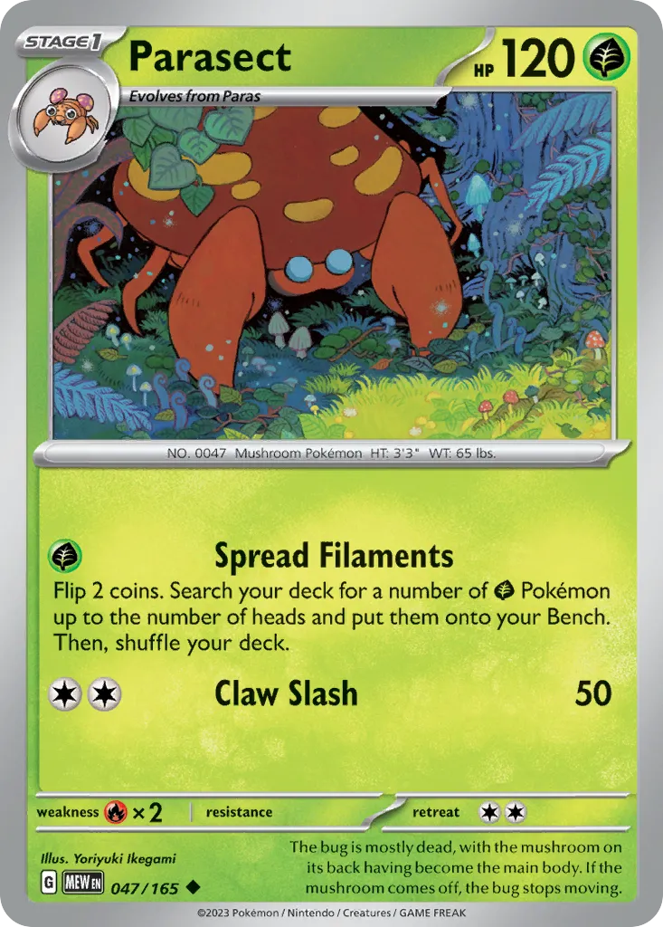 Parasect — SV: Scarlet & Violet 151 — Pokémon