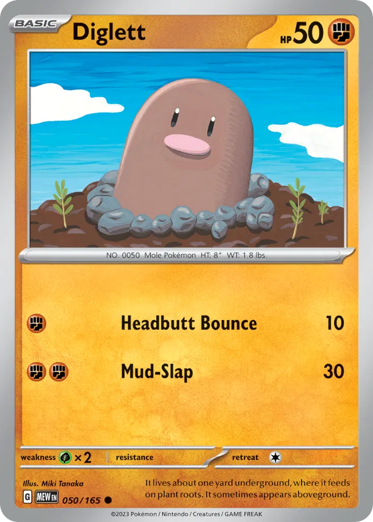 Diglett — SV: Scarlet & Violet 151 — Pokémon