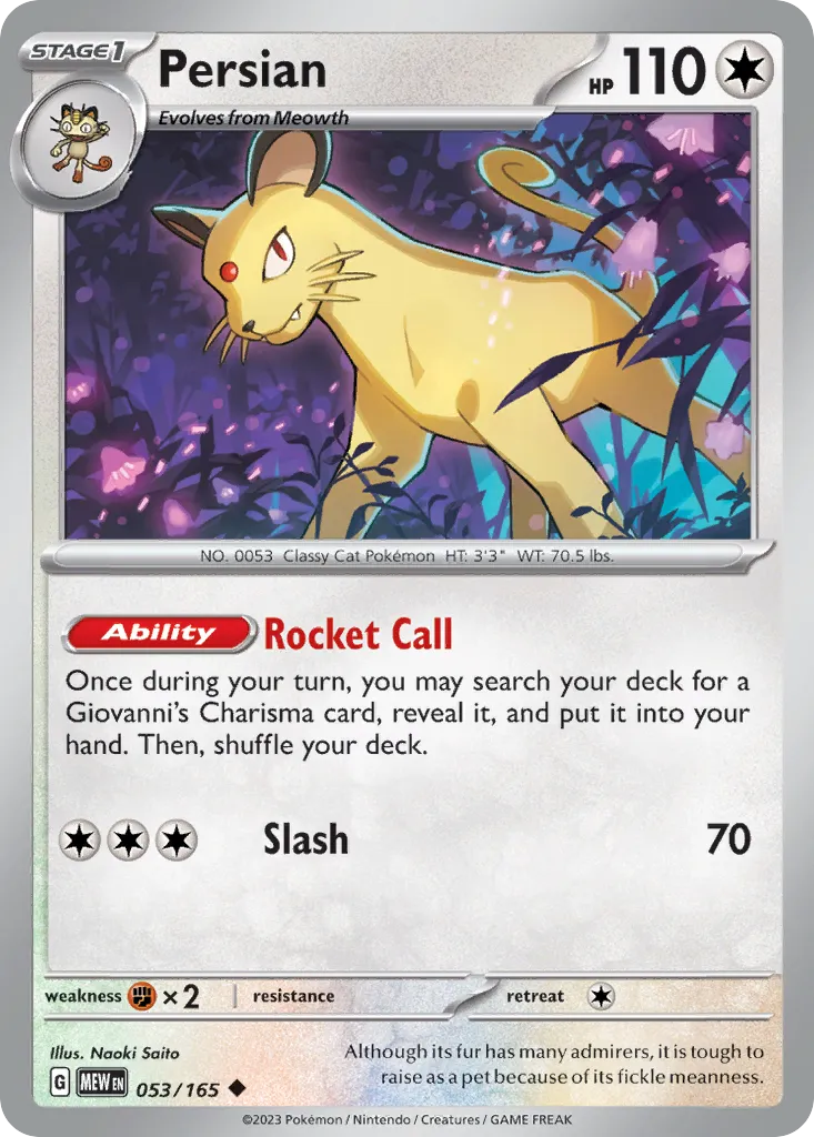 Persian — SV: Scarlet & Violet 151 — Pokémon