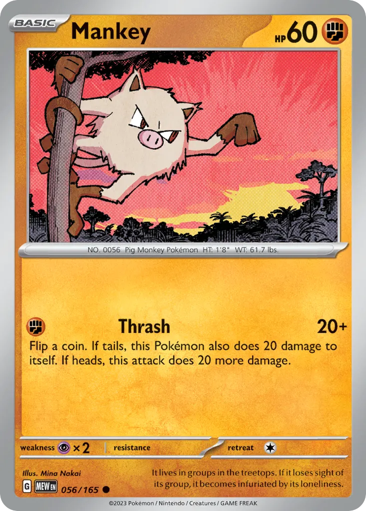 Mankey — SV: Scarlet & Violet 151 — Pokémon