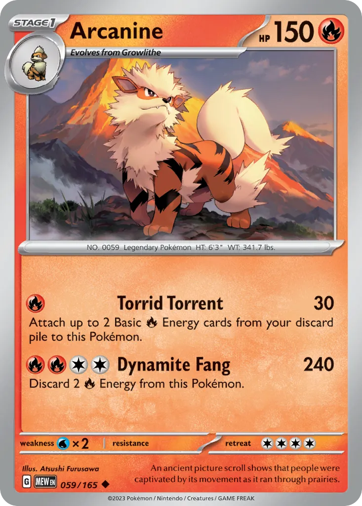 Arcanine — SV: Scarlet & Violet 151 — Pokémon