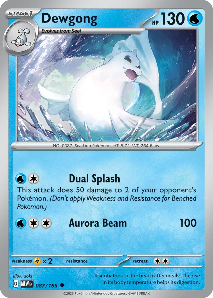 Dewgong — SV: Scarlet & Violet 151 — Pokémon