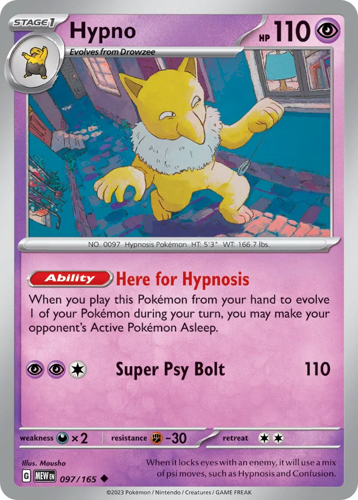 Hypno — SV: Scarlet & Violet 151 — Pokémon