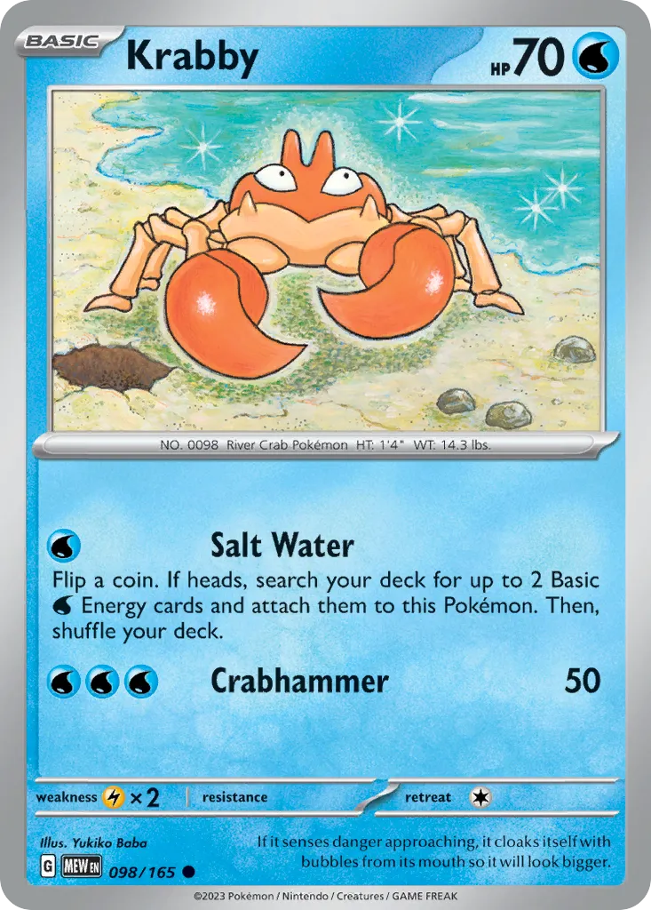 Krabby — SV: Scarlet & Violet 151 — Pokémon