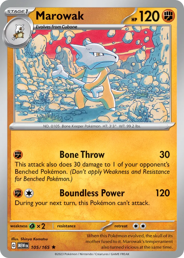 Marowak — SV: Scarlet & Violet 151 — Pokémon