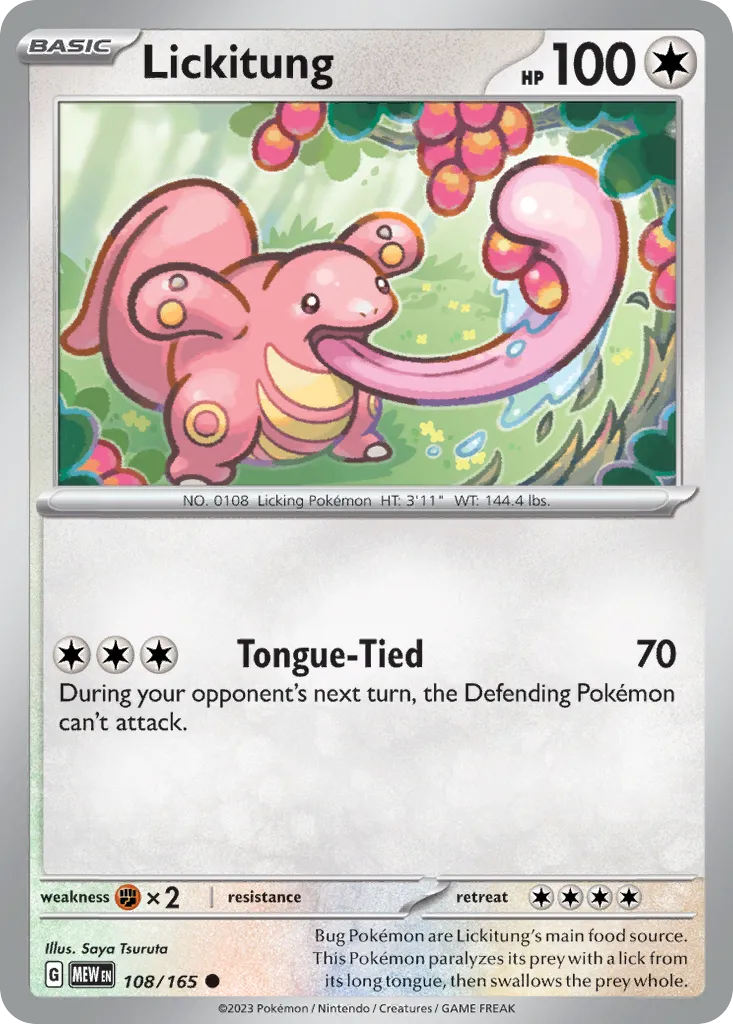 Lickitung — SV: Scarlet & Violet 151 — Pokémon