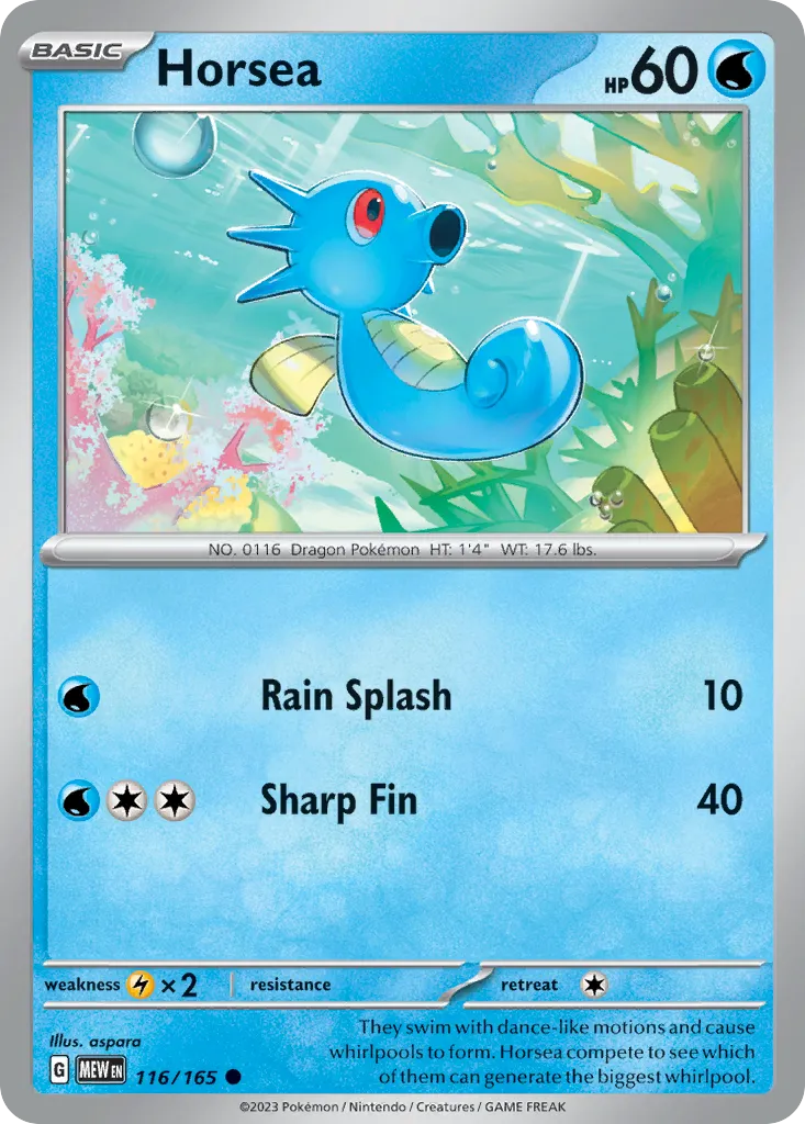 Horsea — SV: Scarlet & Violet 151 — Pokemon