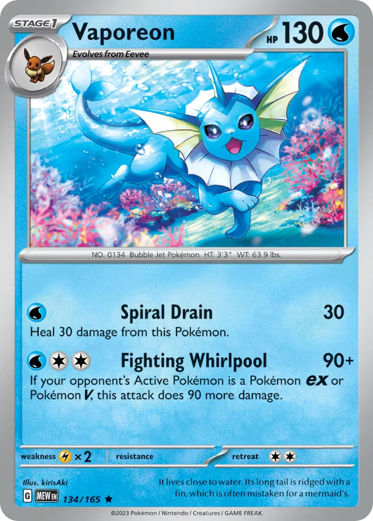 Vaporeon — SV: Scarlet & Violet 151 — Pokémon