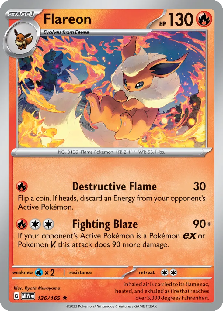 Flareon — SV: Scarlet & Violet 151 — Pokémon