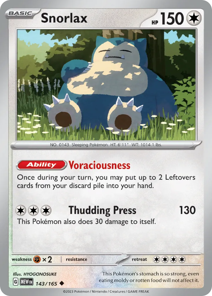 Snorlax — SV: Scarlet & Violet 151 — Pokémon