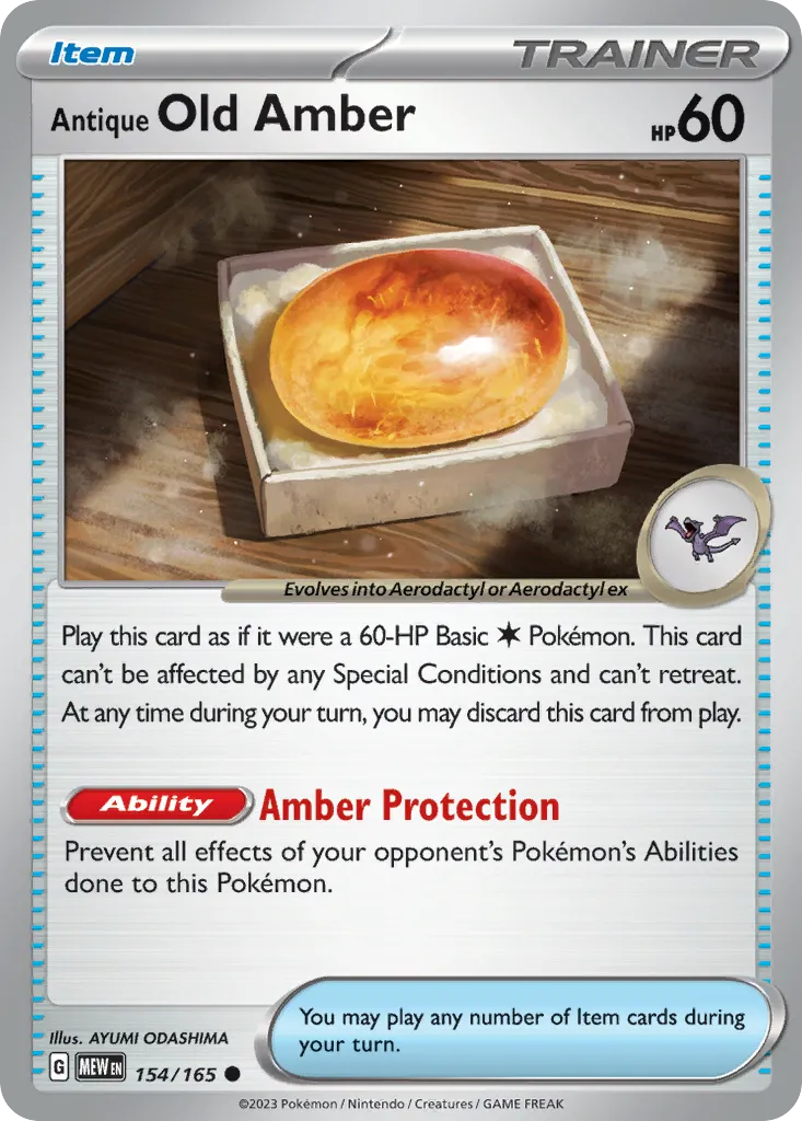 Vieil Ambre Ancien from SV: Scarlet & Violet 151 - Pokemon