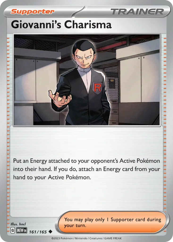 Giovanni's Charisma — SV: Scarlet & Violet 151 — Pokémon